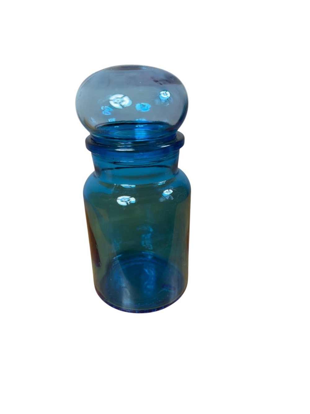 Belgium Glass Apothecary Jar with Rounded Lid